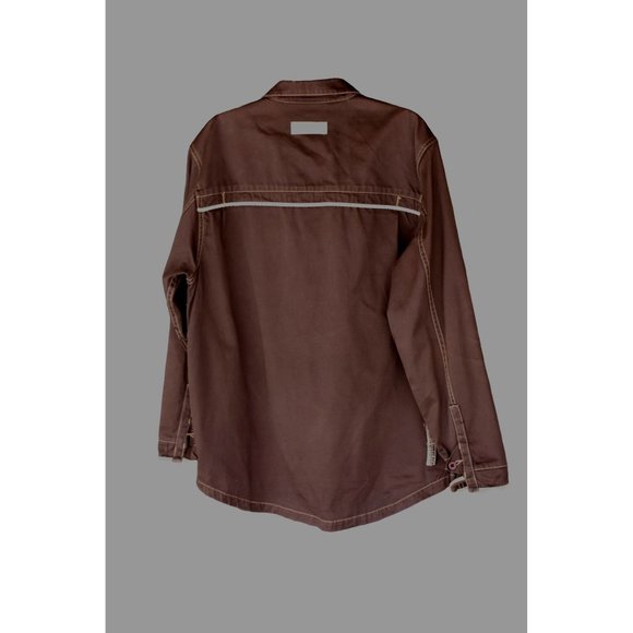 *SOLD Vintage Pepe Jeans London Dark Brown Superior Denim Jacket  Size L/XL - Picture 2 of 9